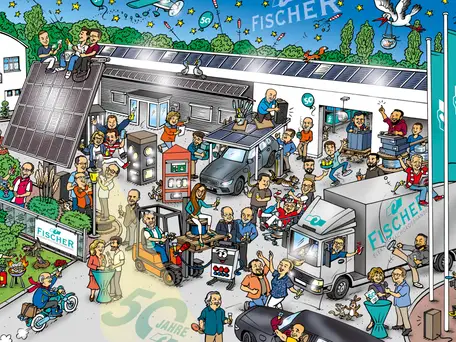 Wimmelbild von Fischer