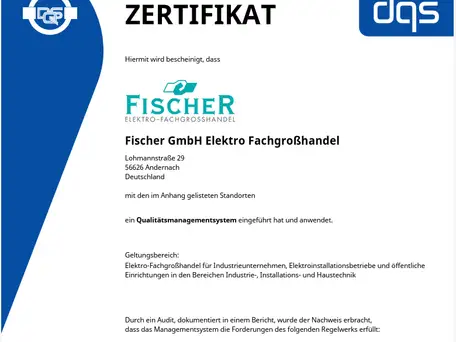 Zertifiziertes Qualitätsmanagement nach ISO 9001:2015